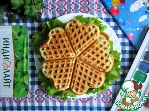 Вафли с фаршем индейки Вафли с фаршем индейки