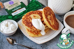 Панкейки с сыром и ветчиной