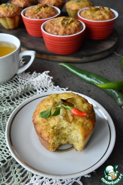 Кукурузные маффины с цветной капустой Кукурузные маффины с цветной капустой
