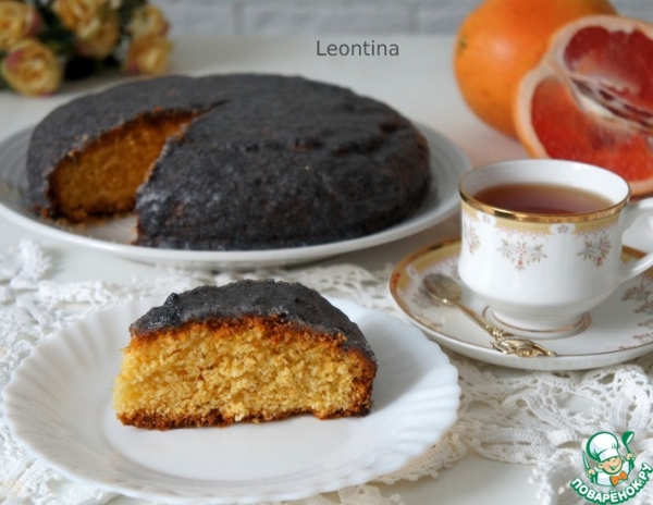 Грейпфрутовый кукурузный кекс Грейпфрутовый кукурузный кекс