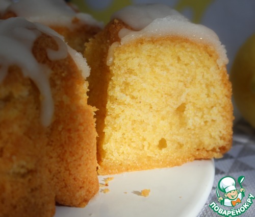 Кекс лимонный с полентой и клюквой Кекс лимонный с полентой и клюквой