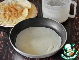 Блинчики, фаршированные лёгким и кукурузной полентой Блинчики, фаршированные лёгким и кукурузной полентой