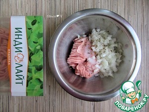 Вафли с фаршем индейки Вафли с фаршем индейки