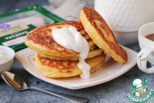 Панкейки с сыром и ветчиной