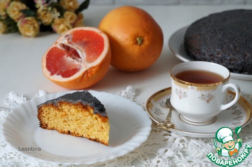 Грейпфрутовый кукурузный кекс Грейпфрутовый кукурузный кекс