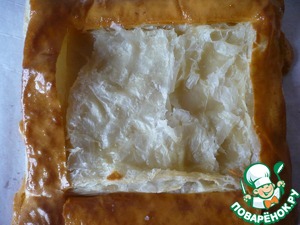 Закусочные слойки с плавленым сыром Закусочные слойки с плавленым сыром