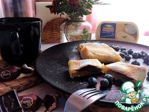 Блинчики с сыром и шоколадом