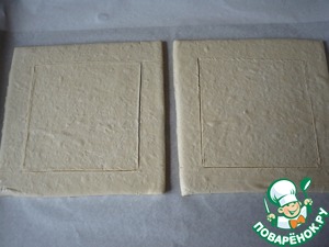 Закусочные слойки с плавленым сыром Закусочные слойки с плавленым сыром