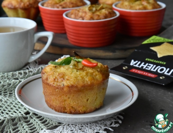 Кукурузные маффины с цветной капустой Кукурузные маффины с цветной капустой