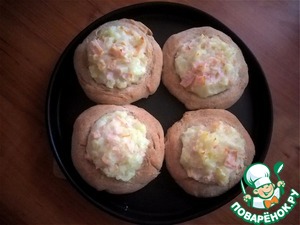 Ржаные ватрушки с картошкой и ветчиной Ржаные ватрушки с картошкой и ветчиной