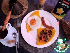 Кукурузная лепёшка из поленты Кукурузная лепёшка из поленты