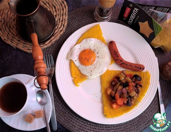 Кукурузная лепёшка из поленты Кукурузная лепёшка из поленты