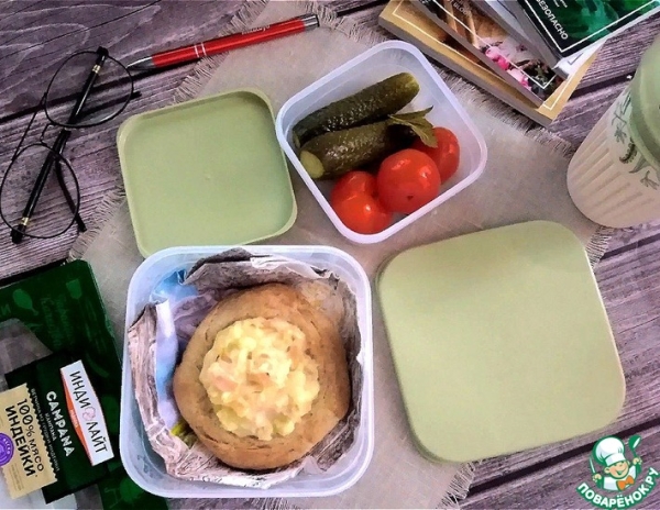 Ржаные ватрушки с картошкой и ветчиной Ржаные ватрушки с картошкой и ветчиной