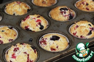 Маффины с сыром и ягодами