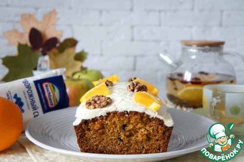 Цельнозерновой морковный кекс Цельнозерновой морковный кекс