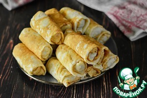 Блинчики, фаршированные лёгким и кукурузной полентой Блинчики, фаршированные лёгким и кукурузной полентой