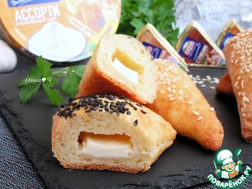 Творожные пирожки с сыром "Ассорти" Творожные пирожки с сыром "Ассорти"