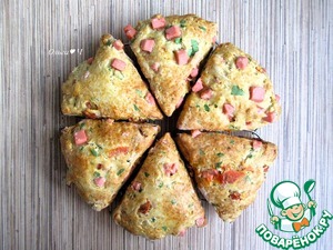 Сконы с колбасой и вялеными томатами Сконы с колбасой и вялеными томатами