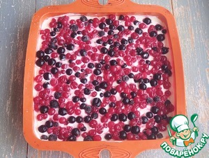 Песочный пирог с творожно-ягодной начинкой Песочный пирог с творожно-ягодной начинкой