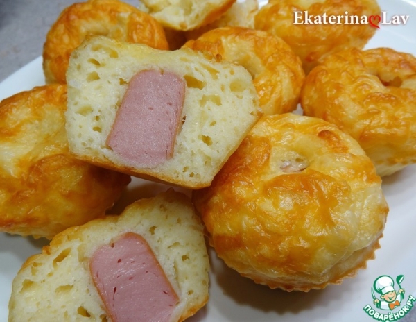 Сырные кексы на кефире Сырные кексы на кефире