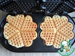 Вафли с фаршем индейки Вафли с фаршем индейки