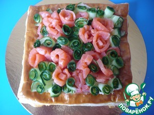 Закусочные слойки с плавленым сыром Закусочные слойки с плавленым сыром