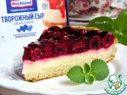 Вишневый тарт с заварным кремом Вишневый тарт с заварным кремом