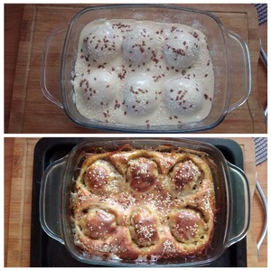 Заливной пирог с тефтелями из индейки Заливной пирог с тефтелями из индейки