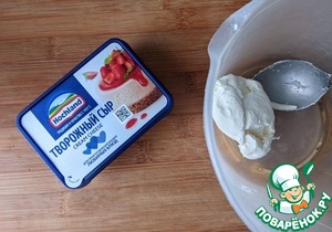 Банановые вафли с творожным сыром