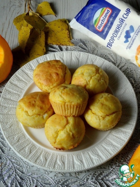 Несладкие тыквенные кексы Несладкие тыквенные кексы