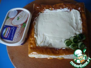 Закусочные слойки с плавленым сыром Закусочные слойки с плавленым сыром