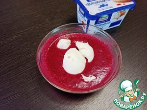 Брусничный крем с белым шоколадом