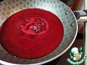 Брусничный крем с белым шоколадом