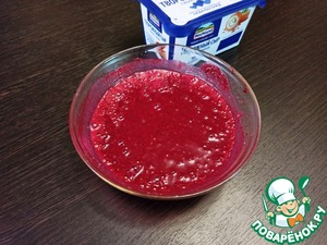 Брусничный крем с белым шоколадом