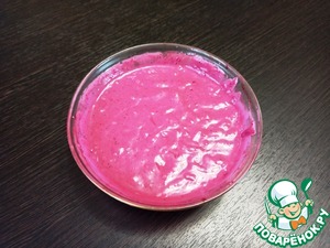 Брусничный крем с белым шоколадом