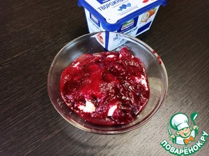 Брусничный крем с белым шоколадом