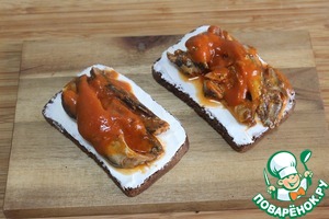 Бутерброд с килькой