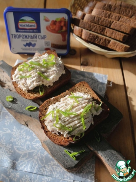 Бутерброд с рыбой горячего копчения