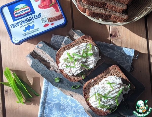 Бутерброд с рыбой горячего копчения