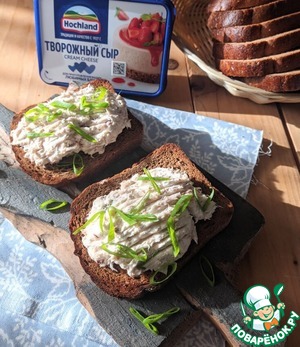 Бутерброд с рыбой горячего копчения