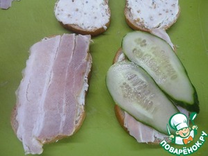 Бутерброд с запеченным перцем Бутерброд с запеченным перцем