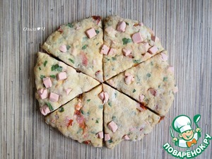 Сконы с колбасой и вялеными томатами Сконы с колбасой и вялеными томатами