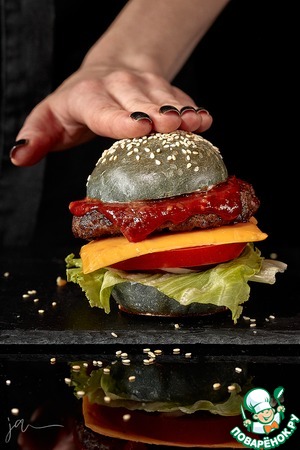 Черный бургер