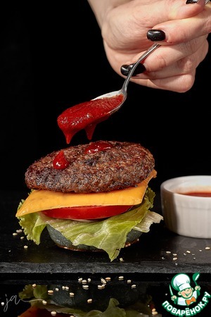 Черный бургер