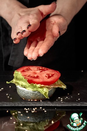 Черный бургер