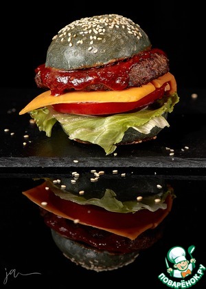 Черный бургер