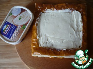 Закусочные слойки с плавленым сыром Закусочные слойки с плавленым сыром