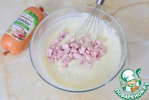 Пышки с колбасой