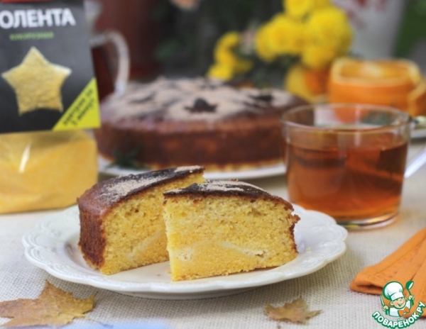 Апельсиновый пирог с кукурузной полентой Апельсиновый пирог с кукурузной полентой