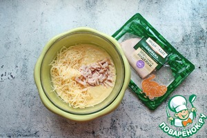 Панкейки с сыром и ветчиной